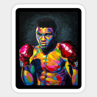 Muhammad Ali Art Work Sticker